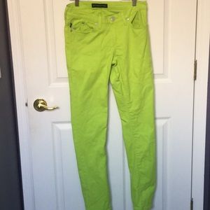 Lime green Rock and Republic jeans
